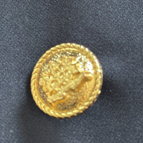 Attentif Paris Elegant Navy Double-Breasted Women's Blazer - Picture 7 of 11